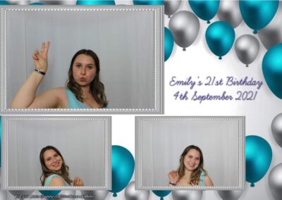 Photobooth hire Southampton Emilys 21st Birthday 1