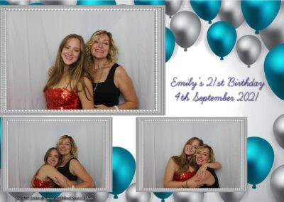 Photobooth hire Southampton Emilys 21st Birthday 121