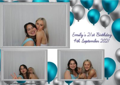 Photobooth hire Southampton Emilys 21st Birthday 2