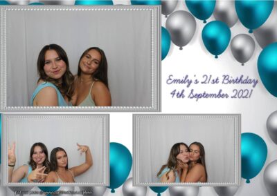 Photobooth hire Southampton Emilys 21st Birthday 25