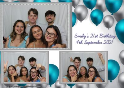 Photobooth hire Southampton Emilys 21st Birthday 30