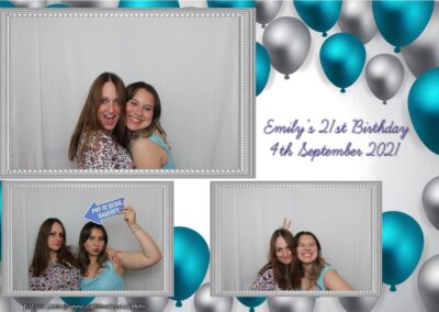 Photobooth hire Southampton Emilys 21st Birthday 39