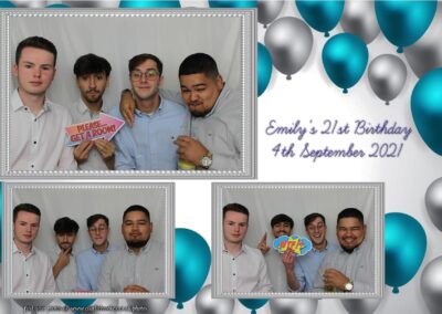 Photobooth hire Southampton Emilys 21st Birthday 6