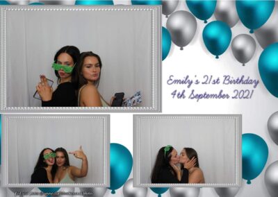 Photobooth hire Southampton Emilys 21st Birthday 90