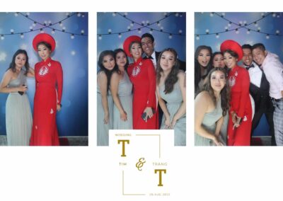 Wedding photobooth booth photos Tim and Trang 3